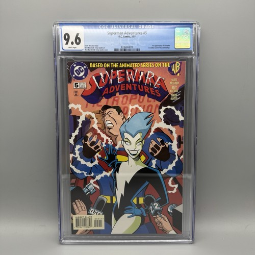 SUPERMAN ADVENTURES #5 CGC 9.6 WHITE PAGES LIVEWIRE 1ST APPEARANCE 1997