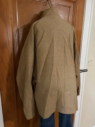 Vintage Polo Ralph Lauren Wool Harrington Jacket Mens Large Camel Tan Full Zip image 9
