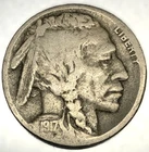 1917-S Buffalo Nickel VG Very Good Semi Key Date 5c US Coin - 4363