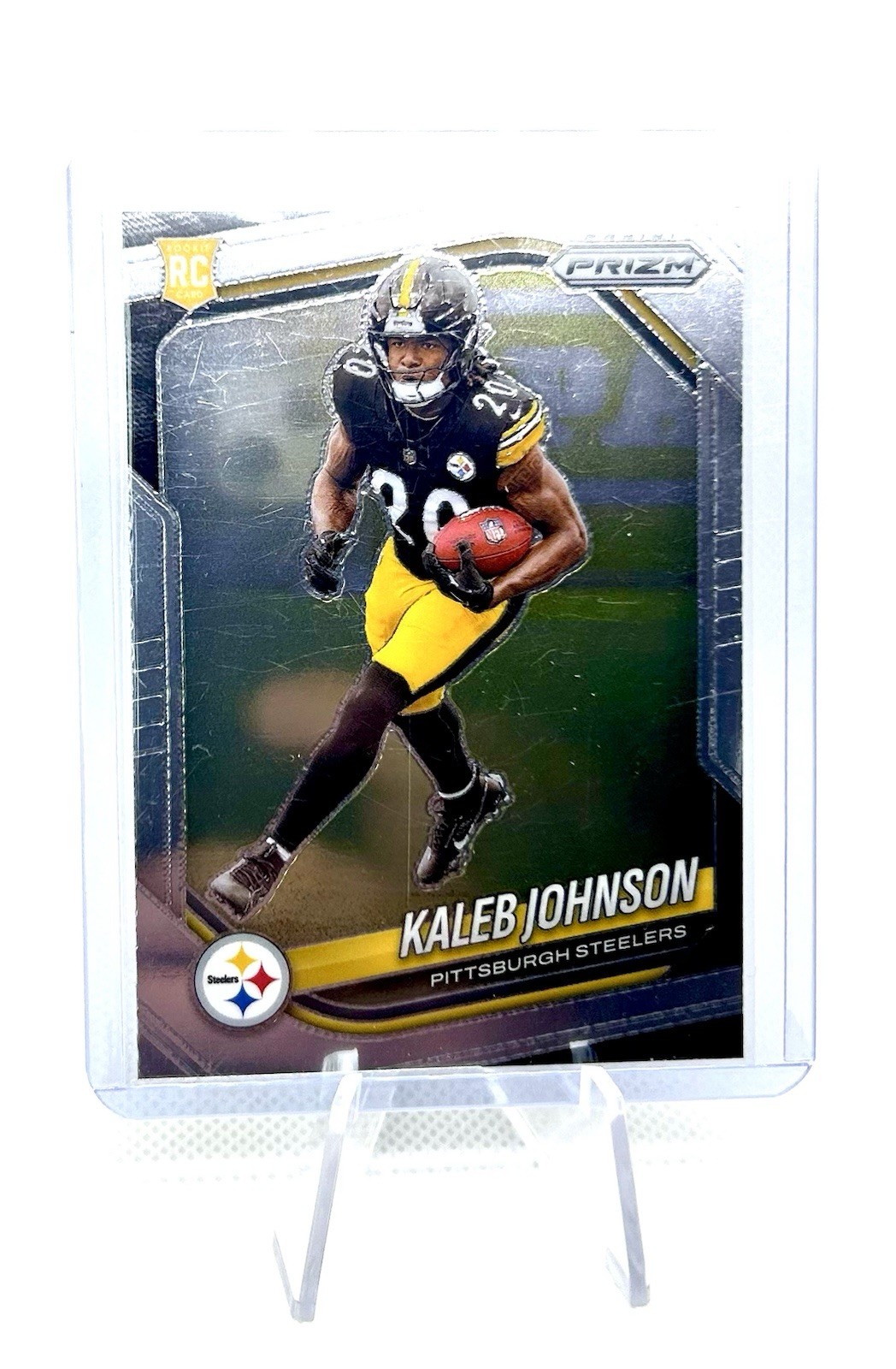 2025 Panini Prizm - Rookie Kaleb Johnson #375 (RC) Steelers NFL Card