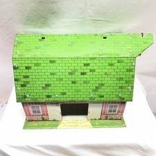 Marx   1950  s - Tin Lithograph Lazy Day Farm Barn   Green Roof