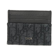 Dior Oblique jacquard card holder 2ESCH135YSE H03E Card Case Current Calfs...
