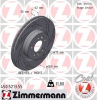 Zimmermann Bremsscheibe 450.5213.55 FüR Land Rover