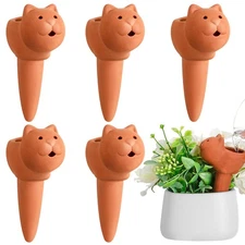 Terracotta Plant Watering Spikes 6 PCS Self Water Device Stake Indoor Garden