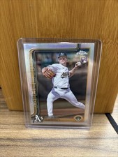 2025 Topps Chrome Oakland A's Brady Basso RC 205 Base Refractor RC