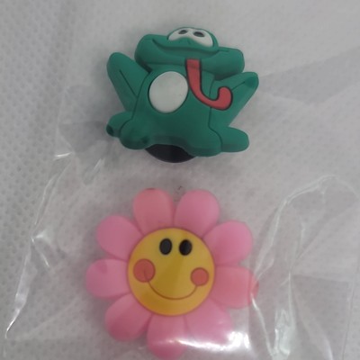 NEW Croc Charms Assorted Flower themed 2 piece set, USA Seller