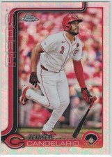 2025 Topps Chrome Logofractor #85 Jeimer Candelario Reds