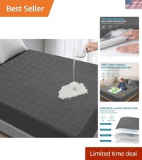 Queen Size Waterproof Mattress Protector - Soft, Noiseless Cooling Comfort