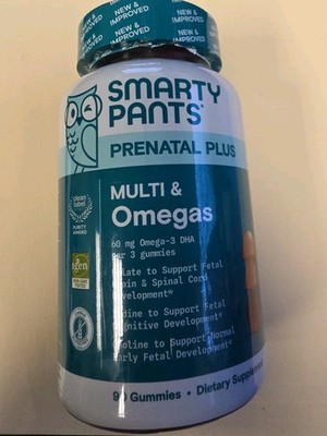 SmartyPants Prenatal Plus Multivitamin & Omegas Gummies 90ct- EXP 1/2027