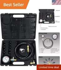 4FT Long Hose Oil Pressure Tester Kit with Carry Case for Engine Safety Check