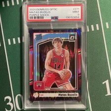 2024 PANINI DONRUSS OPTIC PURPLE SHOCK  #271 MATAS BUZELIS ROOKIE RC PSA 9