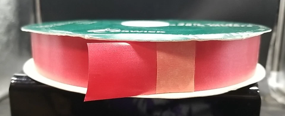 BERWICK Splendorette Red Ribbon 3/4” inches x 250 yards USA Made Vtg Christmas - Image 2 of 3