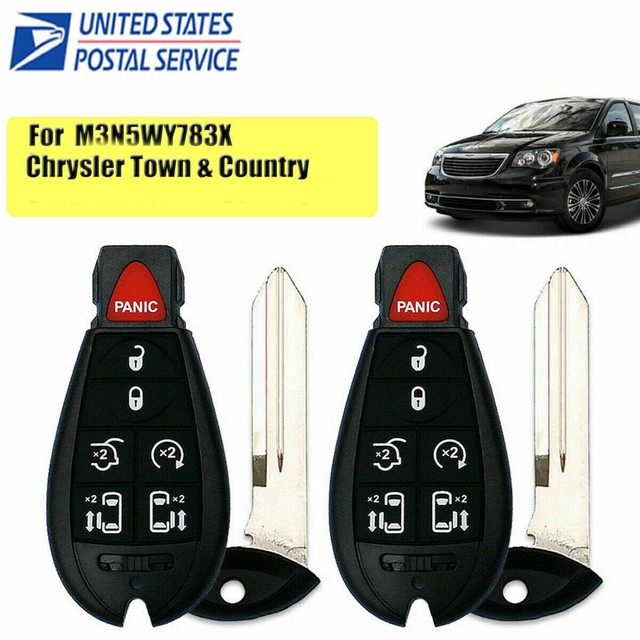 2 NEW Fobik Remote Transmitter Key Fob Blade For Town /& Country Grand Caravan
