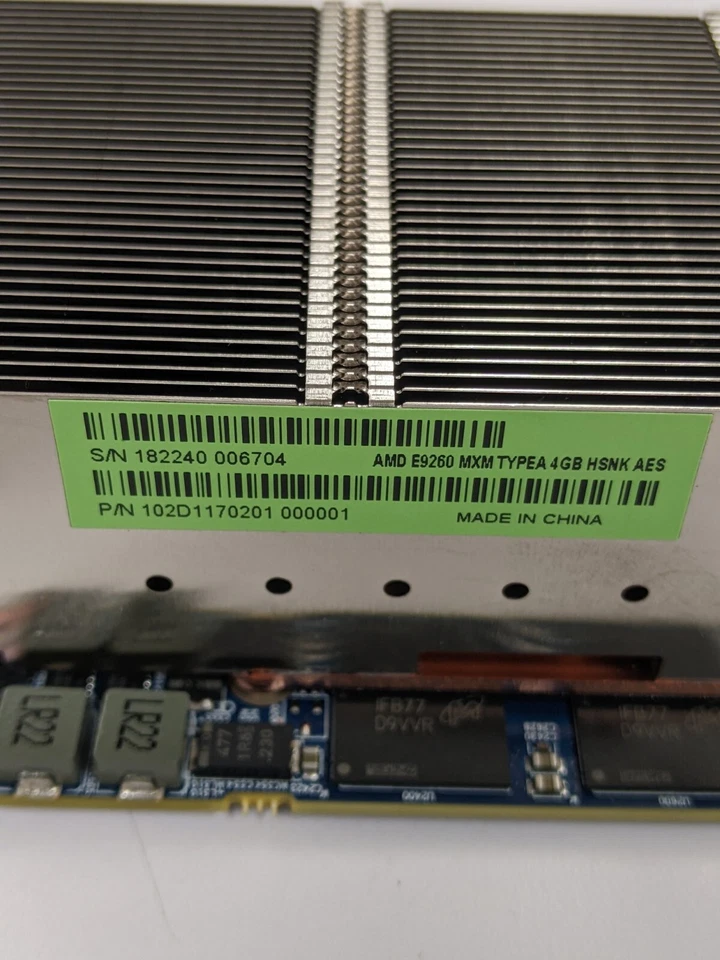 AMD Radeon E9260 MXM 4GB Video Graphics Card / GPU 102-D11702-01 Scientific Only - Image 3 of 4