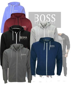 Boss-Bosh-Men-039-s-Hoodie-Fleece-Zip-Up-Hoodie-Jacket-Sweatshirt-Hooded-Zipper-Top