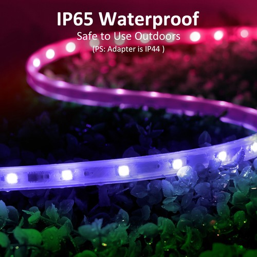 Novostella 16m LED Stripe RGB IC LED Streifen IP65 RC App-Steuerung Music Sync - Bild 5 von 8