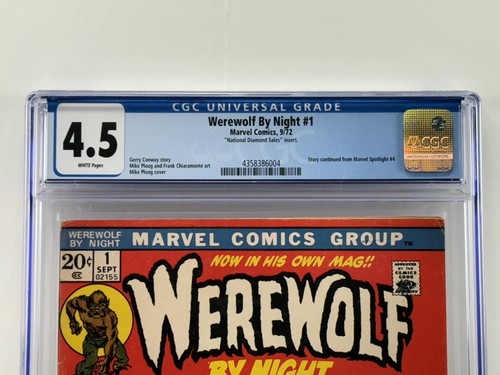 Werewolf By Night #1 CGC 4.5 National Diamond Sales Insert - Picture 2 of 3