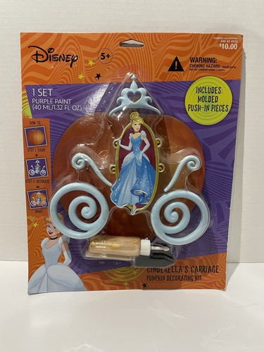 Disney Cenicienta Carruaje Halloween Calabaza Push In Decoración Kit Princesa F2 - Imagen 1 de 15