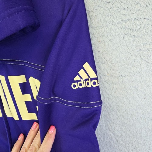 Washington Huskies Hoodie Adidas Aeroready Mens S Purple Player Issue NCAA Sport - Picture 8 of 16
