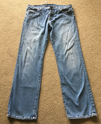 Lucky Brand Slim Bootleg Long Length 40 Denim Jeans Distressed - Main Image