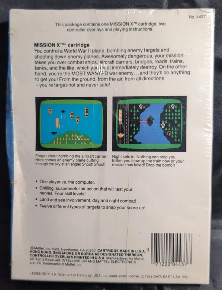 Mission-X - Mattel Intellivision - New Sealed (Read Description) 1983 - Image 2 of 4