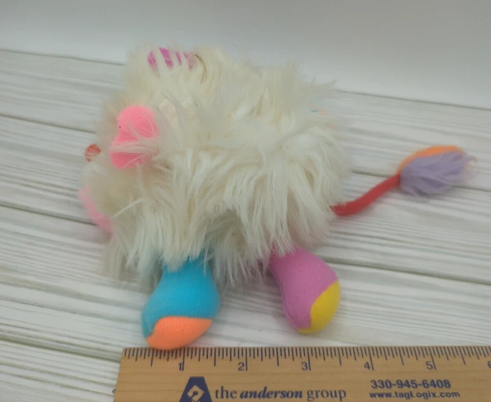 Vintage Popples White Puff Ball American Greetings Plush Stuffed Animal 80s - Image 2 of 4
