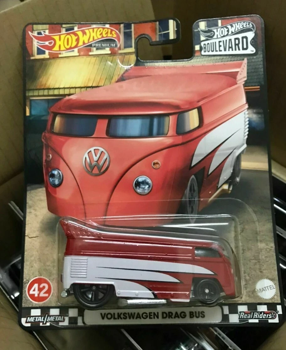 2022 Hot wheels Premium Boulevard Mix J Volkswagen Drag Bus Card