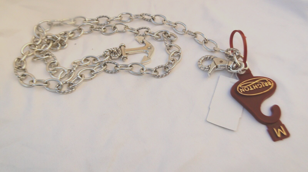 NWT Brighton Coastal Anchor Chain Size Medium Belt MSRP $95 