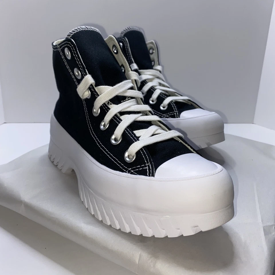 匡威 Converse Chuck Taylor All Star M 4.5 W 6.5 Lugged 2.0 黑色白色帆布鞋 — 第 4/4 张图片