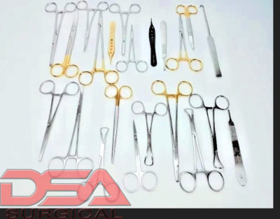New Basic General Surgery veterinary Set of 22 Pcs Stainless steel
