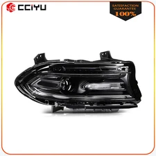 Passenger RH Side For 2015-2023 Dodge Charger Black Housing Headlight Assembly