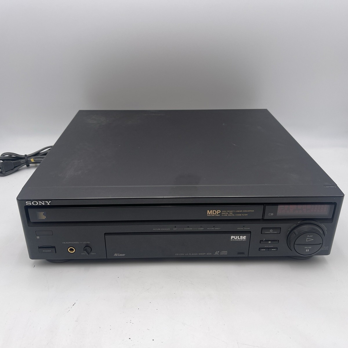 Sony MDP-455 CD CDV LD LaserDisc AV Laser Player (EB1167)