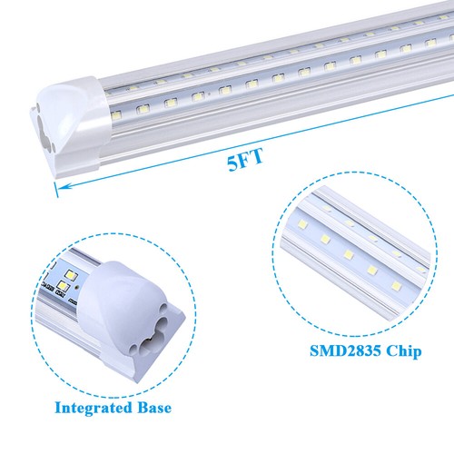 2FT 4FT 5FT 6FT 8FT 120W LED Shop light Fixture 6000K 8Foot LED Tube Light Bulbs - Picture 14 of 21