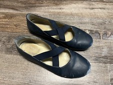 NATURINO Navy Blue Leather Ballet Flats 35 3.5