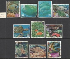 singles set of 10  #3831 a-j 2004 37ct NATURE OF AMERICA 6th  PACIFIC CORAL REEF