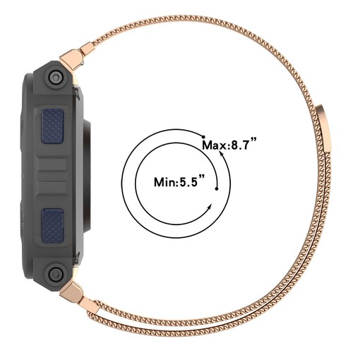 Multi-colors Stainless Steel Watch Strap Band for Amazfit Active Edge(A2212) - Picture 10 of 17