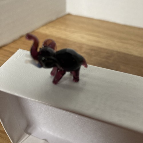 Vintage Miniature Hand Blown Art Glass Animals Figures elephant, roster, & ram - Picture 10 of 14