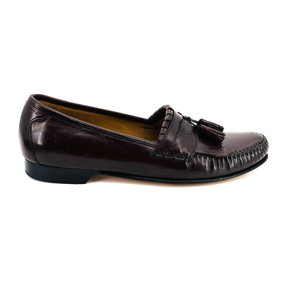 Johnston & Murphy Kiltie Leather Dress Moccasin Loafers Men\'s Moc Shoes 12 M Johnston Murphy Mens Brown Moc Toe Slip On Dress Kiltie  main image 3