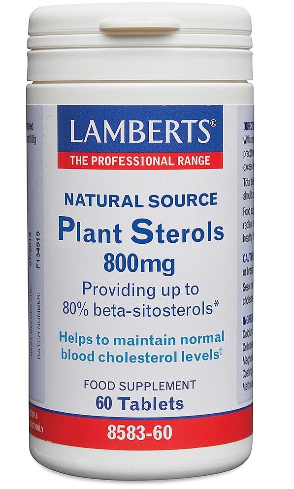 Lamberts Plant Sterols 800mg Tablets (60)  BBE 09/2027