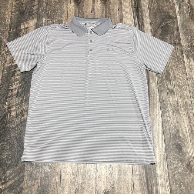 under armour men's playoff performance heather golf polo