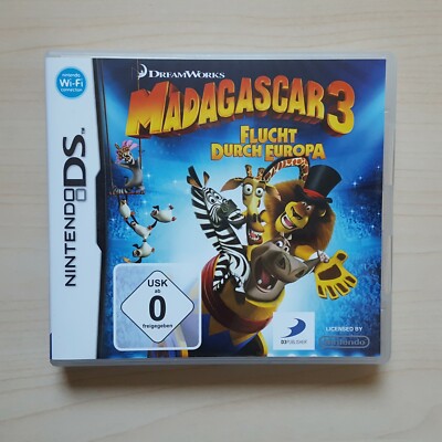 Nintendo DS Spiel Madagascar 3 Flucht durch Europa in OVP + Anleitung NDS