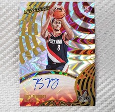 Kris Murray RC SP Auto /100📈2023-24 Revolution Rookie Autograph Fractal #RA-KMB
