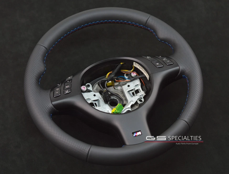 Volante BMW E46 M3 E39 M5 MTechnic NAPPA/PERFORADO 3 colores puntada/M Foto 3 de 4