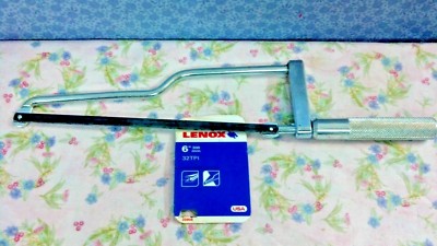 Mini Hack Saw, Made For Very Close Quarters, LENOX, 6'' Blade, Model 20908 
