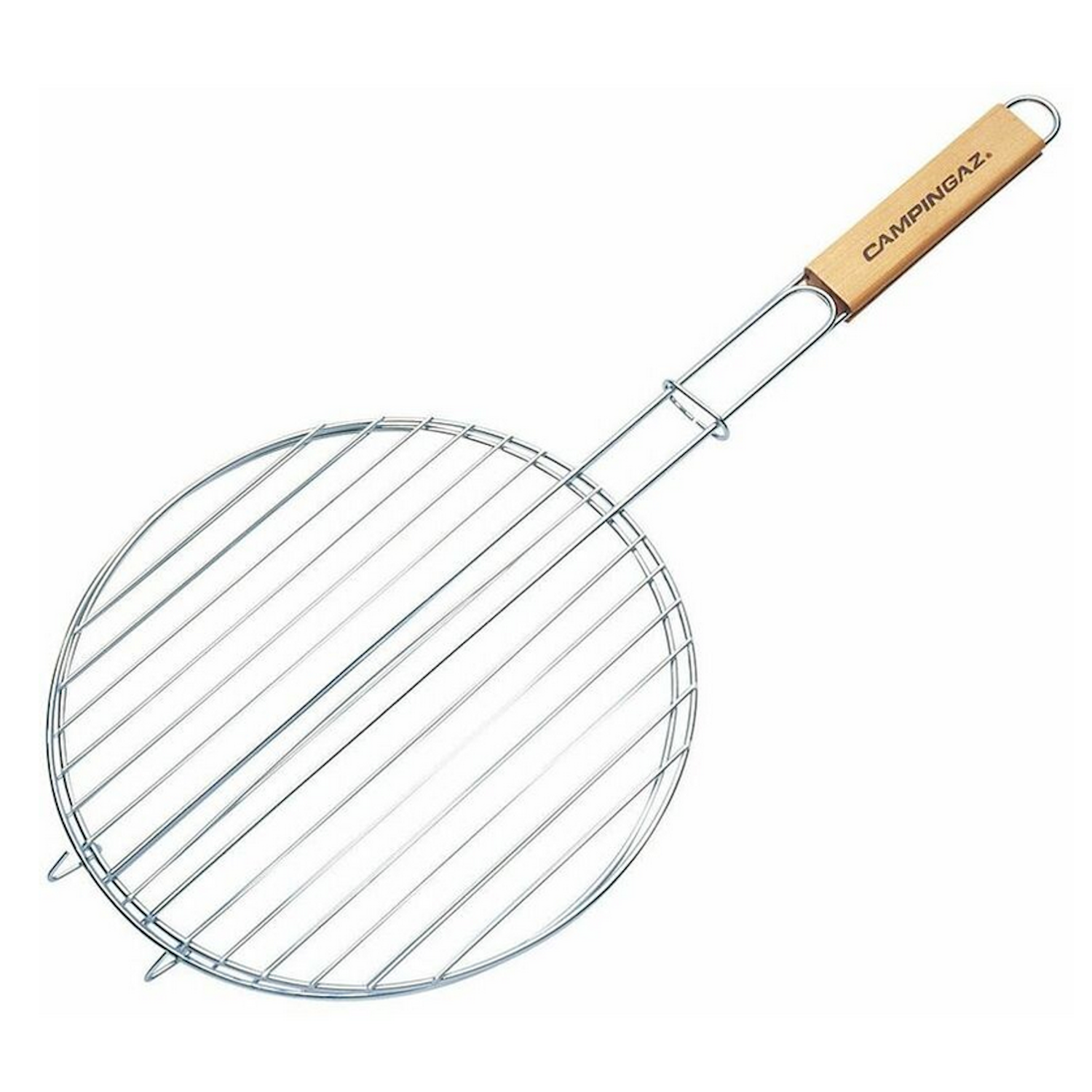 Griglia Doppia Rotonda Campingaz 40 Cm Con Manico Legno Barbecue