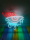 Us Stock 14"x10" Eye Tears Neon Sign Light Lamp Acrylic Decor Room Display Bar