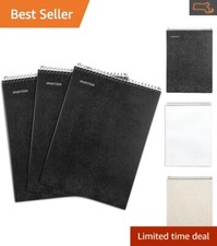 Top Bound Spiral Notebooks - Durable Cover - College Ruled - 100 Sheets, 3 Pack