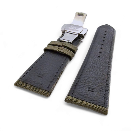 Canvas Deployment Clasp Watch Strap Band Sailcloth Field Military Mens 20mm 22mm - Picture 13 of 47
