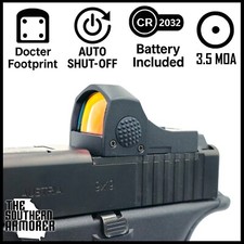 OPEN REFLEX RED DOT OPTIC SIGHT FOR GLOCK 01 ADAPTER PLATE 17 19 45 GEN 3 4 5