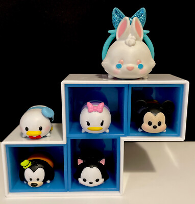 Disney Tsum Tsum Blue Mini Drawer Accessory Mickey Mouse Friends Lot Of 